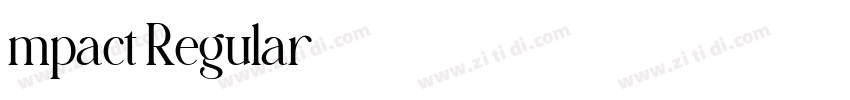 mpact Regular字体转换